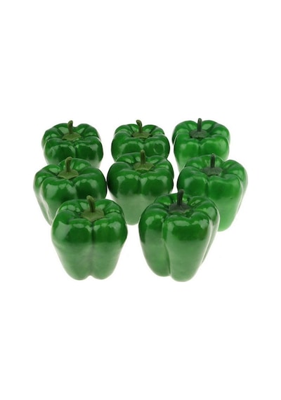 Yapay Yeşil California Biber Dolma Biber 1Adet 10x7 Cm Gerçek Boy