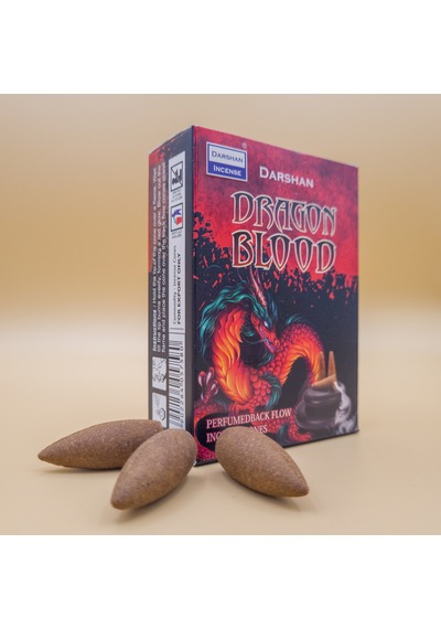 Darshan Dragon Blood Geri Akış Tütsü Ejder Kanı Aromalı Backflow Tütsü