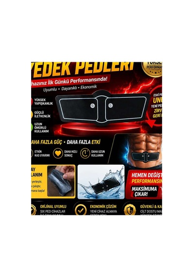 Six Ped Yedek Pedleri İle Cihazınızı Yenileyin, Antrenman Gücünü Artırın. Evimdeyokyok Çok Renkli