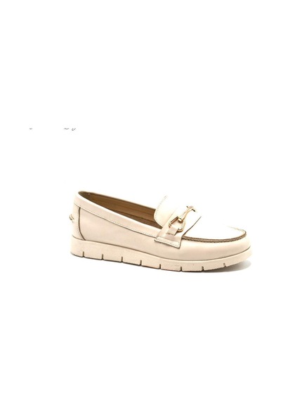 Venüs 24075604y Ortopedik Yumuşak Loafer Deri Kadın Ayakkabı Bej