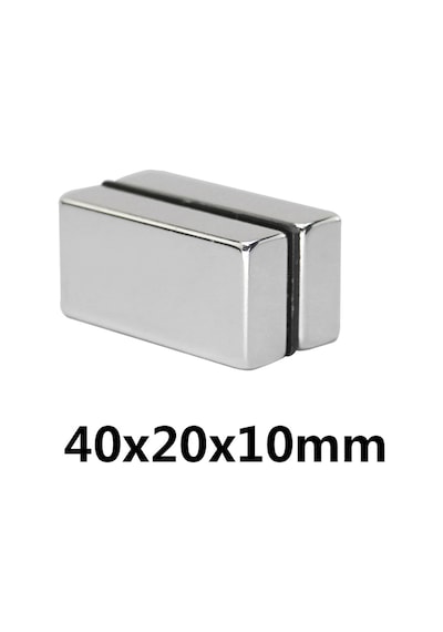 5 Adet 40Mm X 20Mm X 10Mm Köşeli Süper Güçlü Neodyum Mıknatıs N11.24458