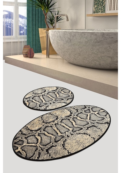 Snake Djt 2 Lı Set Banyo Halısı Paspas Seti (321169457) Çok Renkli