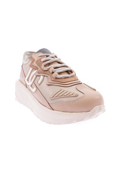 Dgn Es7005-22y Kadın Bağcıklı Kalın Taban Sneakers Ayakkabı ES705-2007-R1806 Ten