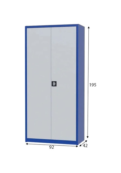 Çelik Dosya Dolabı Metal Dolap Ofis Dolapları Mavi / Gri