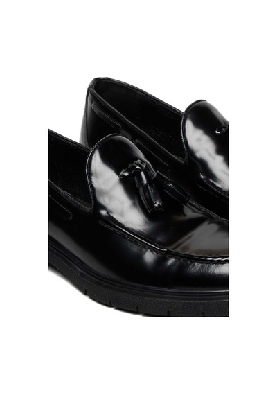 Bestello Bağcıksız Püsküllü Kauçuk Taban Casual 028-4083 Erkek Ayakkabı Sıyah Acma