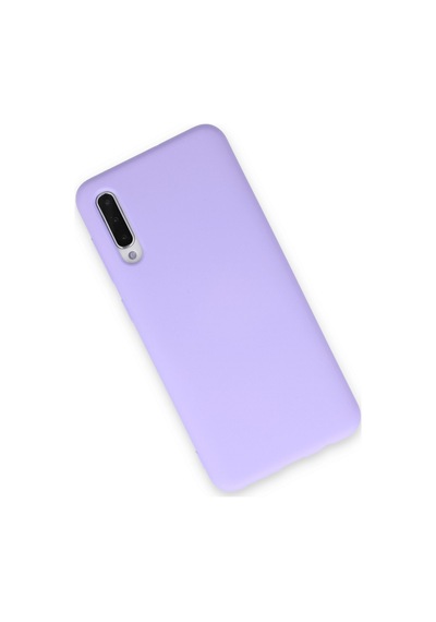 Samsung Galaxy A50 Uyumlu İçi Kadife Lansman Tasarım Silikon Telefon Kılıfı Lila