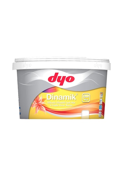 Kemik Beyazı KOD:7963 Dyo Dinamik Ipek Mat Iç Cephe Boyası 2,5 Lt