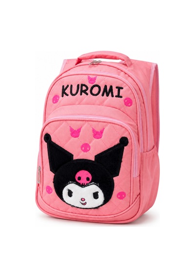 Lilymoon Kız Çocuk Kuromi Peluş Kapitone Sırt Çantası Yavruağzı