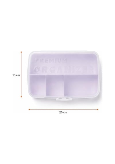 Tr Kilitli Organizer Kutu Şeffaf Kapaklı 2 Katlı Çok Bölmeli Takı Kutusu Kozmetik Organizer Toka Aksesuar Saklama Diğer