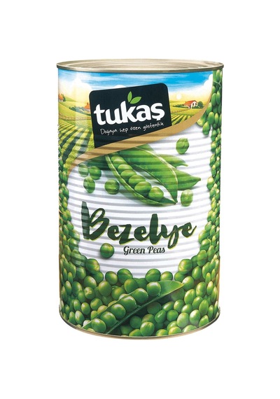 Tukaş Bezelye No:3 4,25 Kg Konserve Bezelye Tarı