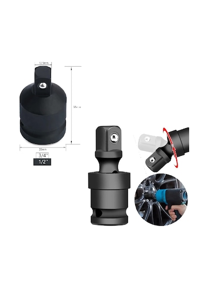 Rico Havalı Düşürücü 3/4-1/2 Adaptör Ve 1/2 Sarhoş Mafsal 2 Parça