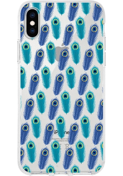 Printify Apple Uyumlu iPhone X İle 1mm Slim Fit Devil Eye 4 Baskılı Şeffaf Kılıf 0166d