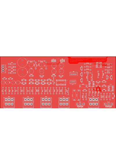 2.1 Stereo Subwoofer Ton Kontrol Preamplifier Devresi Kırmızı