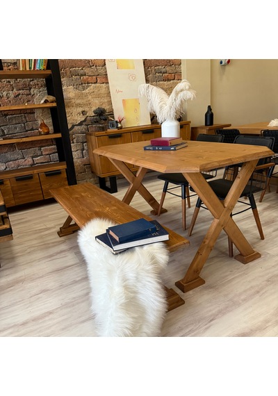 Ntconcept VitrA Masif Ahşap Ayaklı Bench