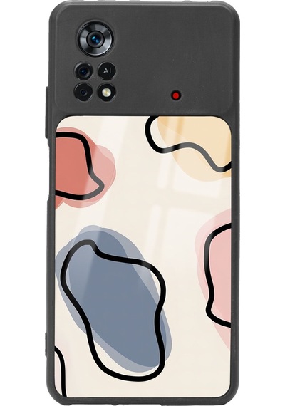 Poco X4 Pro Nude Milky Tasarımlı Glossy Telefon Kılıfı Çok Renkli