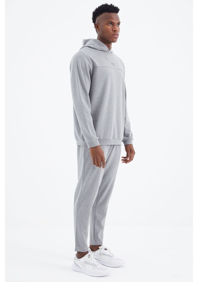 Tommy Life Kelvin Gri Melanj Kelvin Basic Erkek Eşofman Takım - 85230 GRİ MELANJ