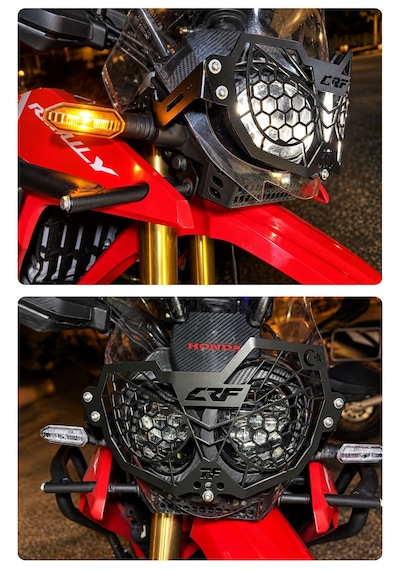 Honda Crf250 Rally Far Koruyucu 2017 2026 Siyah/ Crf 250 Rally Far Koruma