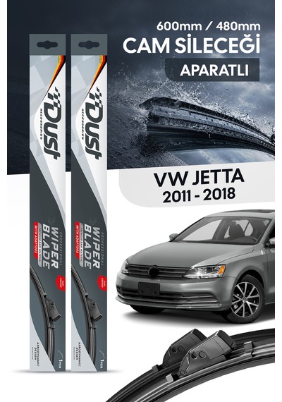 Volkswagen Jetta 2011-2018 Uyumlu Silecek Takımı 600mm/480mm S13