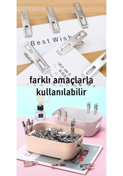 Transformacion Premium Çelik Mandal Seti - 20'lü Elite Seri, Endüstriyel Mukavemetli Çamaşır Mandalı, 74300007227 Çok Renkli