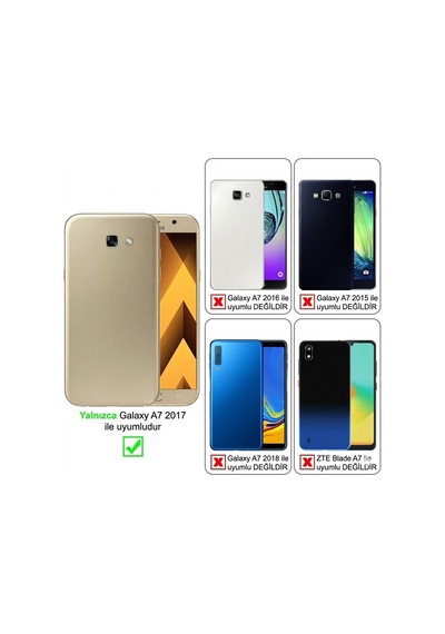 Samsung Galaxy A7 2017 Uyumlu Çiçekli Ördek Baskılı Silikon Kılıf