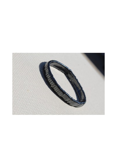 Doğal Hematit Stres Bilekliği 19 Cm Unisex Erkek Kadın Şık Minimal Tasarım Doğal Taş Bileklik Gri Gri