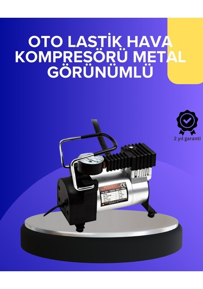 Metal Gövdeli Oto Lastik Hava Kompresörü 12v 140 Psı Hızlı Şişirme Cn