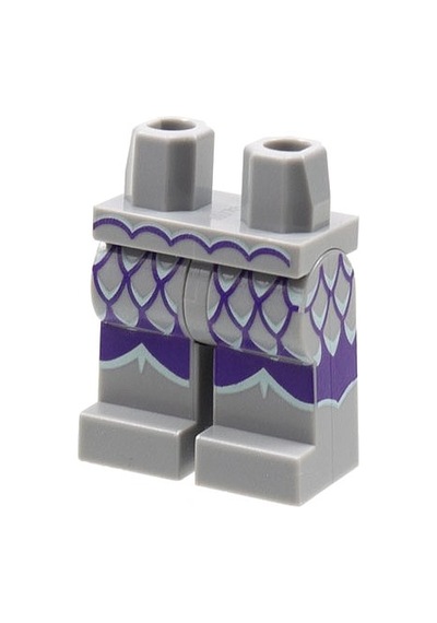 Minifigür Parçaları: Legs Decorated, Bacak, Ayak: 970c00pb1300