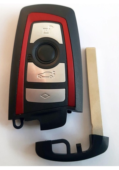 Gma Keys Bmw Smart Anahtar Kabı Kumanda Kabı 4 Buton Kırmızı