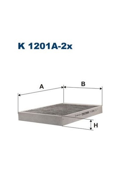FILTRON K1201A-2X Klima Filitresi Karbonlu ( Mercedes W221 S Seri ) K1201A2X (WC956627)