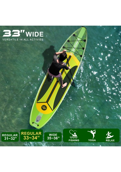 Plans Yeşil Stand Up Paddle Board 335x84x15 Cm Ölçülerinde Şişme Sörf Tahtası Full Set