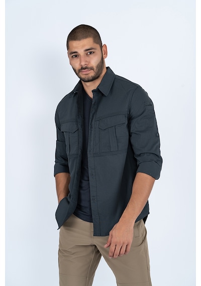 Combat tactical taktik fermuar cepli koruma outdoor gömlek Siyah