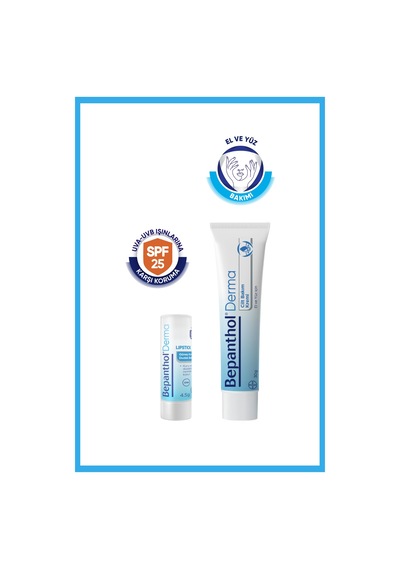 Bepanthol Cilt Kremi 30 G + SPF 30 Lipstik Dudak Kremi 4.5 G l Avantajlı Günlük Bakım Seti