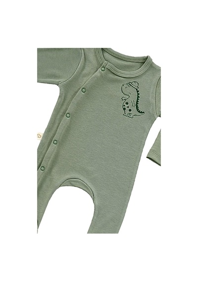 Tinylamb Cute Dino 3 Parça Yenidoğan Mini Hastane Çıkış Seti Haki
