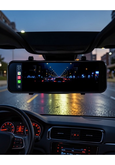 Araç İçi Multimedya Ekranı Çift Kameralı Ayna Carplay 10.2"