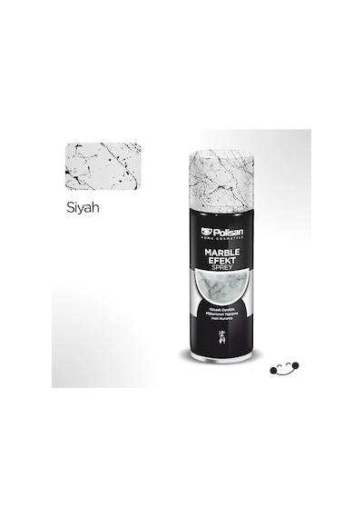 POLİSAN ÖZEL AMAÇLI SPREY MERMER EFEKT SİYAH 200ML.