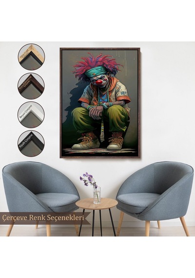 Miyrem^ Canvas Serie Palyaça Tablo-7771