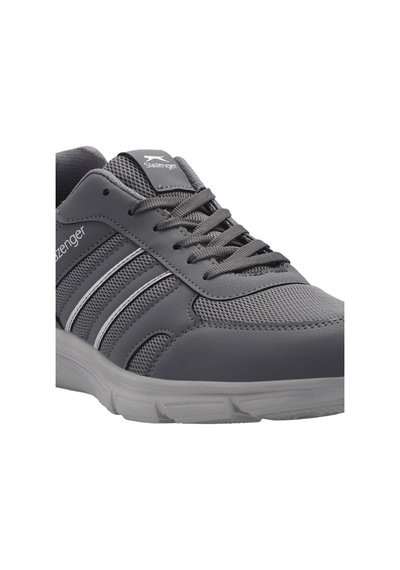 Slazenger Efrat Büyük Beden Erkek Sneaker Ayakkabı Koyu Gri
