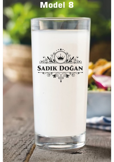 Kişiye Özel İsme Özel İsim Yazılı Rakı Bardağı Kadehi