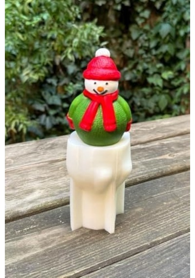 3d Christmas Kardan Adam Silikon Mum Kalıbı 50 x 22
