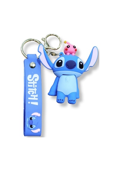 Stitch V3 Turquoise Edition 3d Figürlü Bilek Kayışlı Anahtarlık - 1 Adet