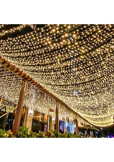 50 Metre Gün Işığı İp Led 220v Prize Takılabilir Süsleme Ledi Prinç Led Yılbaşı Dekorasyon Ledi Gün Işığı