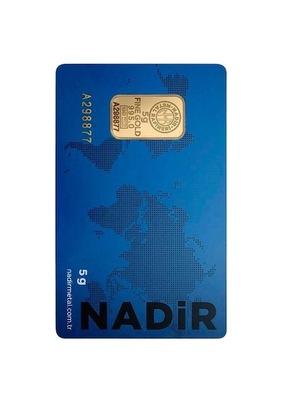 5 Gram 24 Ayar 995 Külçe Altın Sertifikalı