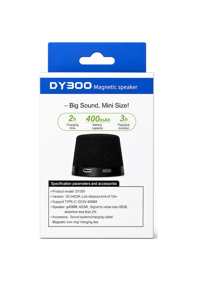 Taşınabilir Mini Bluetooth Hoparlör Mıknatıs Özellikli Yüksek Net Ses
