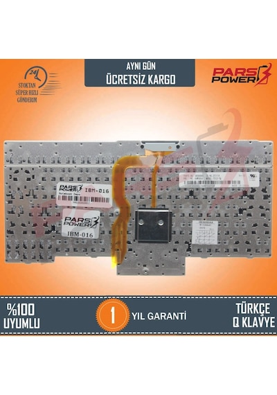 Lenovo Uyumlu Thinkpad L430 2464, 2465, 2466 Klavye (Siyah Tr) Siyah - Işıksız