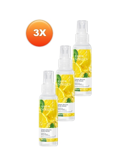 Avon Senses Lemon Burst Vücut Spreyi 3 x 100 ML