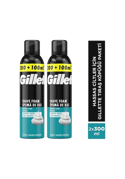 Gillette Hassas Tıraş Köpüğü 2 x 300 ML