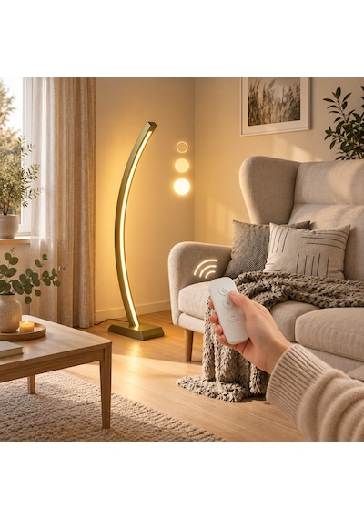 Vilinze Jedi Ahşap Led Dekoratif Ayaklı Lambader Yeşil