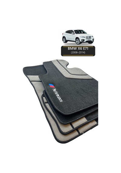 Oto Halı Paspas Seti Bmw X6 E71 2008 2014 Uyumlu Sport Kaymaz & Şık Tasarım