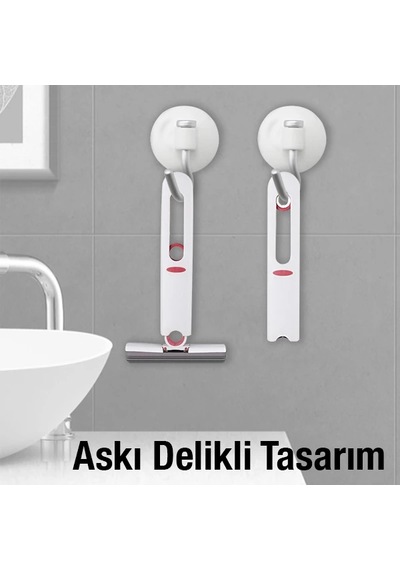 Ezere Çok Amaçlı Mini Tezgah Üstü Paspas Mini Mop + 2 Yedek Uç- 5775 Beyaz