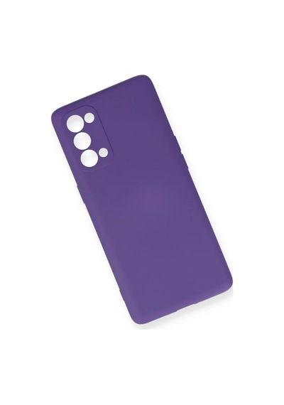 Oppo Reno 5 Pro Kılıf Nano İçi Kadife Silikon - Mor 0.2M-Çok Renkli